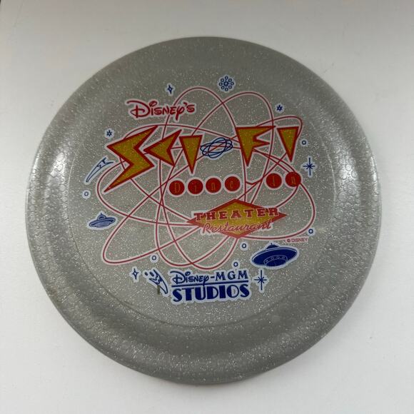 Disney MGM SCI-FI Dine In Theater Restaurant Glow-In-The-Dark Frisbee Disc - Picture 2 of 4